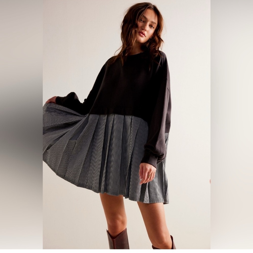 Free People Eleanor Trapeze Swing Dress